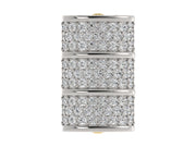 Barrel True Two-Tone Diamond Hatband Keeper